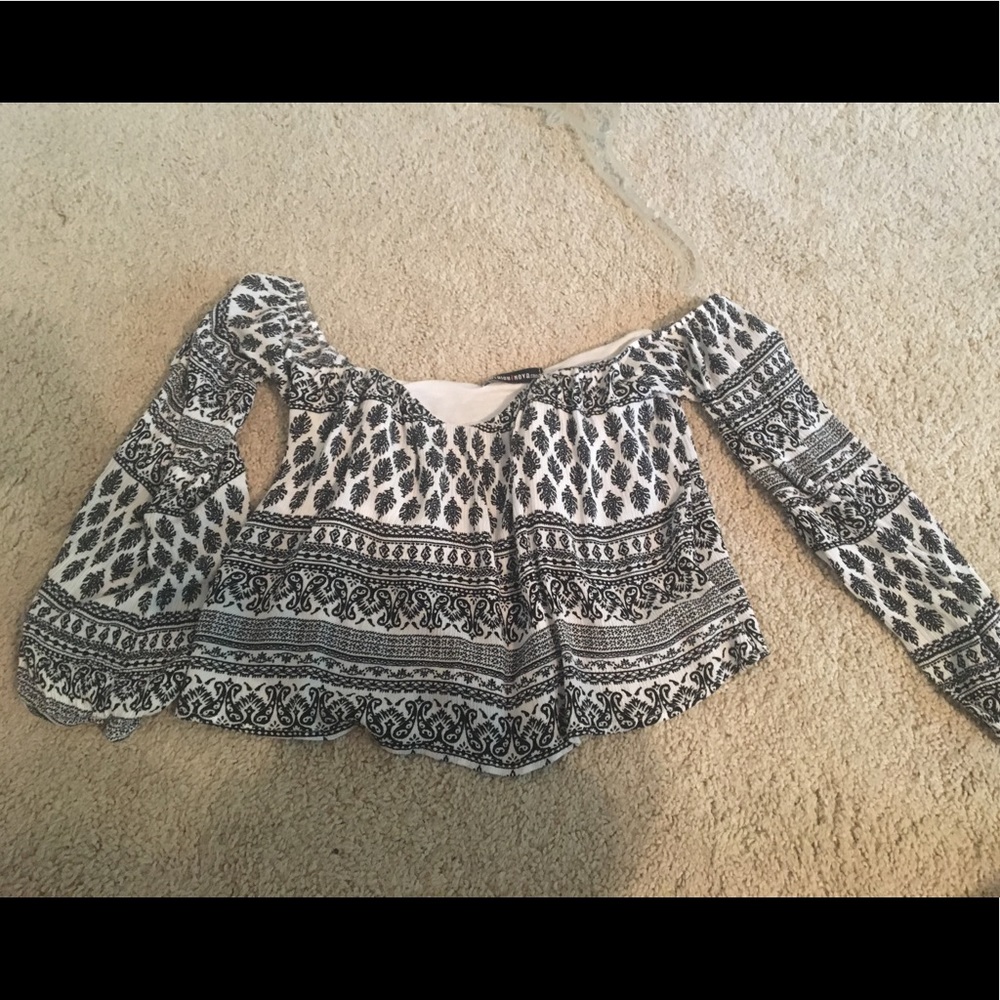 Strapless top